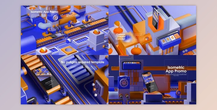 Download Isometric App MockUp Promo (Videohive 44938793) - AE Project