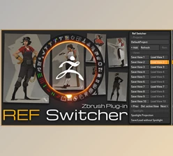 Download ZBrush Plugin Ref Switcher