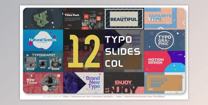 Download Typo Slides Collection (Videohive 44942178) - AE Project