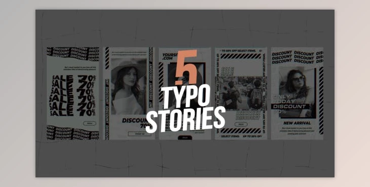 Download 5 Typo Stories (Videohive 45045657) - AE Project