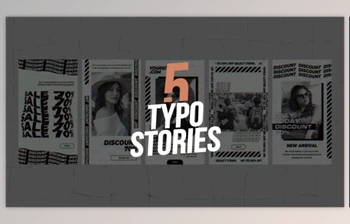 Download 5 <span class='badge badge-warning'>Typo</span> Stories (Videohive 45045657) - AE Project