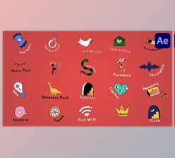 Download Cartoon Lyric Titles for After Effects (Videohive 45067727) - AE Project