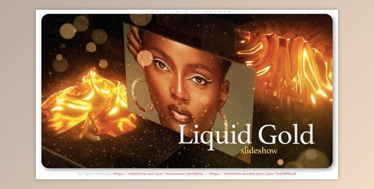 Download Liquid Gold Slideshow (Videohive 45074610) - AE Project