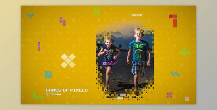 Download Games Of Pixels Slideshow (Videohive 23034004) - AE Project