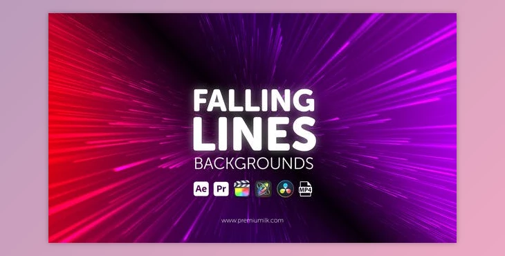 Download Falling Lines Backgrounds (Videohive 45103779) - AE Project