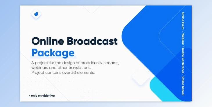 Download Online Broadcast Package / Webinar / Online Conference / School (Videohive 28757031) - AE Project