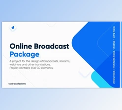 Download Online Broadcast Package / Webinar / Online Conference / School (Videohive 28757031) - AE Project