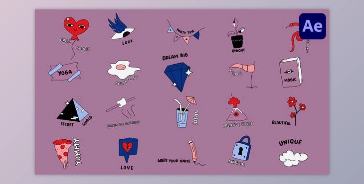 Download Cartoon Sketch Titles for After Effects (Videohive 45070176) - AE Project