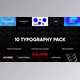 Download 10 Awesome Typography Pack | After Effects (Videohive 45056630) - AE Project