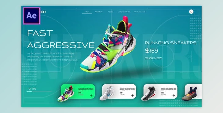 Download Sneaker Sport Shoe Promo (Videohive 45069433) - AE Project