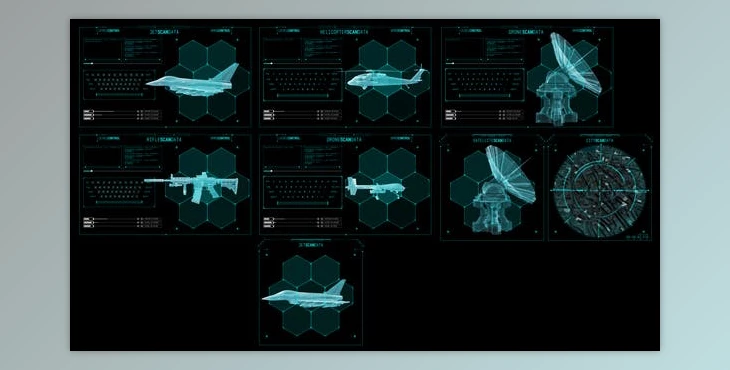 Download HUD Info Military Panels 2 (Videohive 45047943) - AE Project