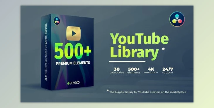 Download YouTube Pack – DaVinci Resolve (Videohive 34618972)