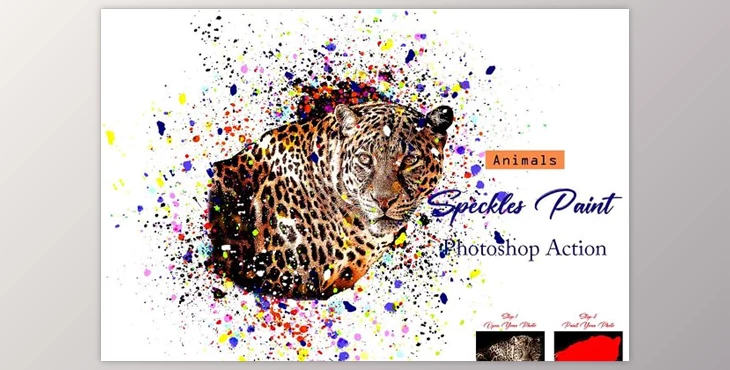 Download Animals Speckles Paint PS Action CreativeMarket - 15943404