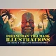 Download 28 Polynesian Tiki Mask Illustrations