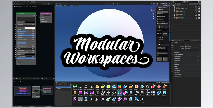 Download Blender Market – Modular Workspaces For Blender 1.5.0