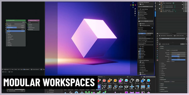 Blender - Download Modular Workspaces For Blender v1.9.2