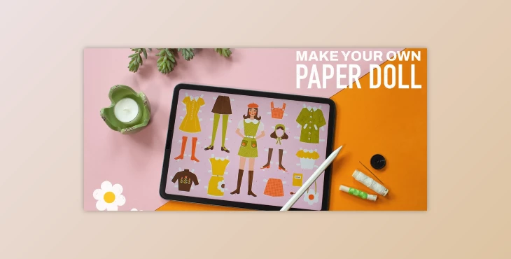 Download Retro Illustration: Make Your Own Paper Doll in Procreate