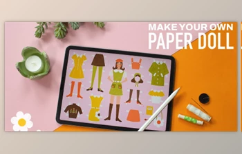 Download Retro Illustration: Make Your Own <span class='badge badge-warning'>Paper</span> Doll in <span class='badge badge-warning'>Procreate</span>