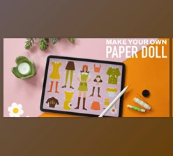 Download Retro Illustration: Make Your Own Paper Doll in Procreate